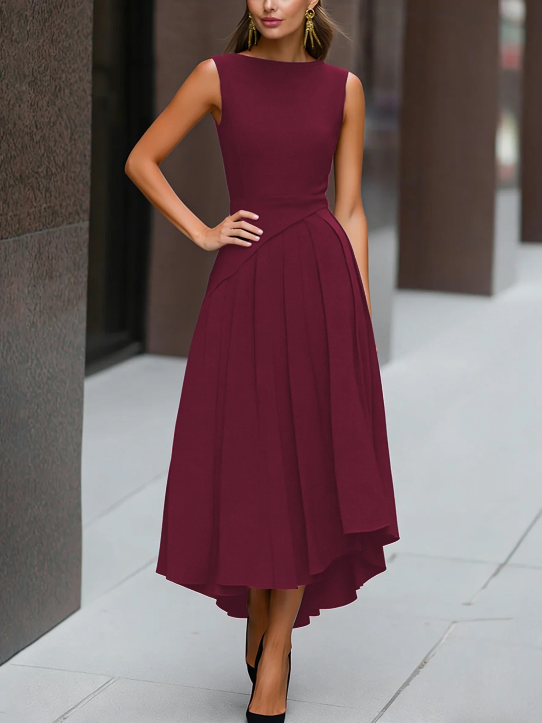 Midnight Grace Midi Dress - Image 8