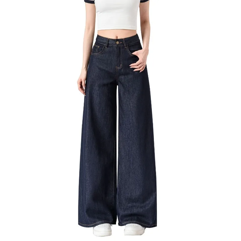 Noir Flow Wide-Leg Jeans - Image 4