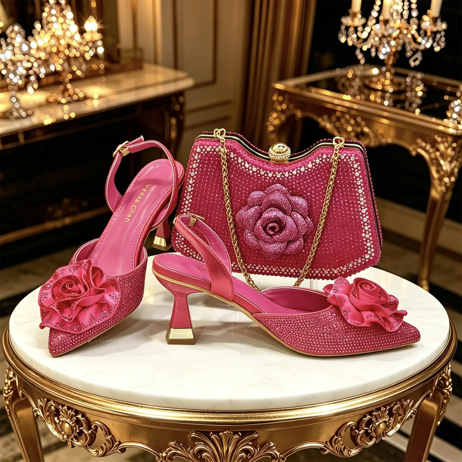 Emerald Royale Handbag & Heel Set - Image 8