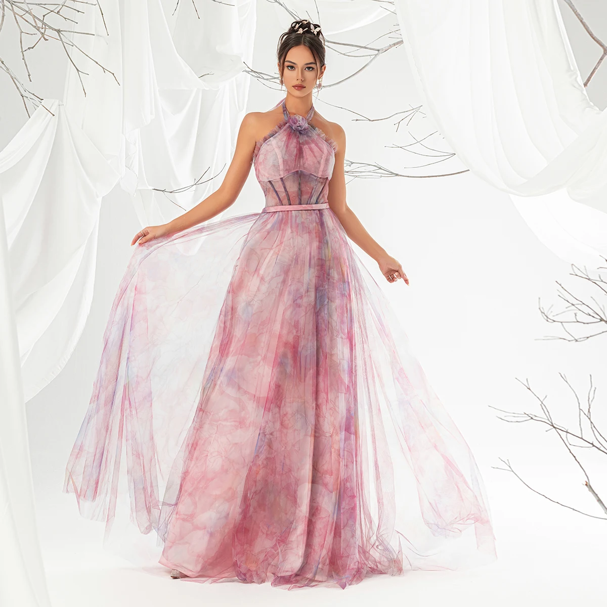 Blossom Breeze Maxi Dress - Image 3