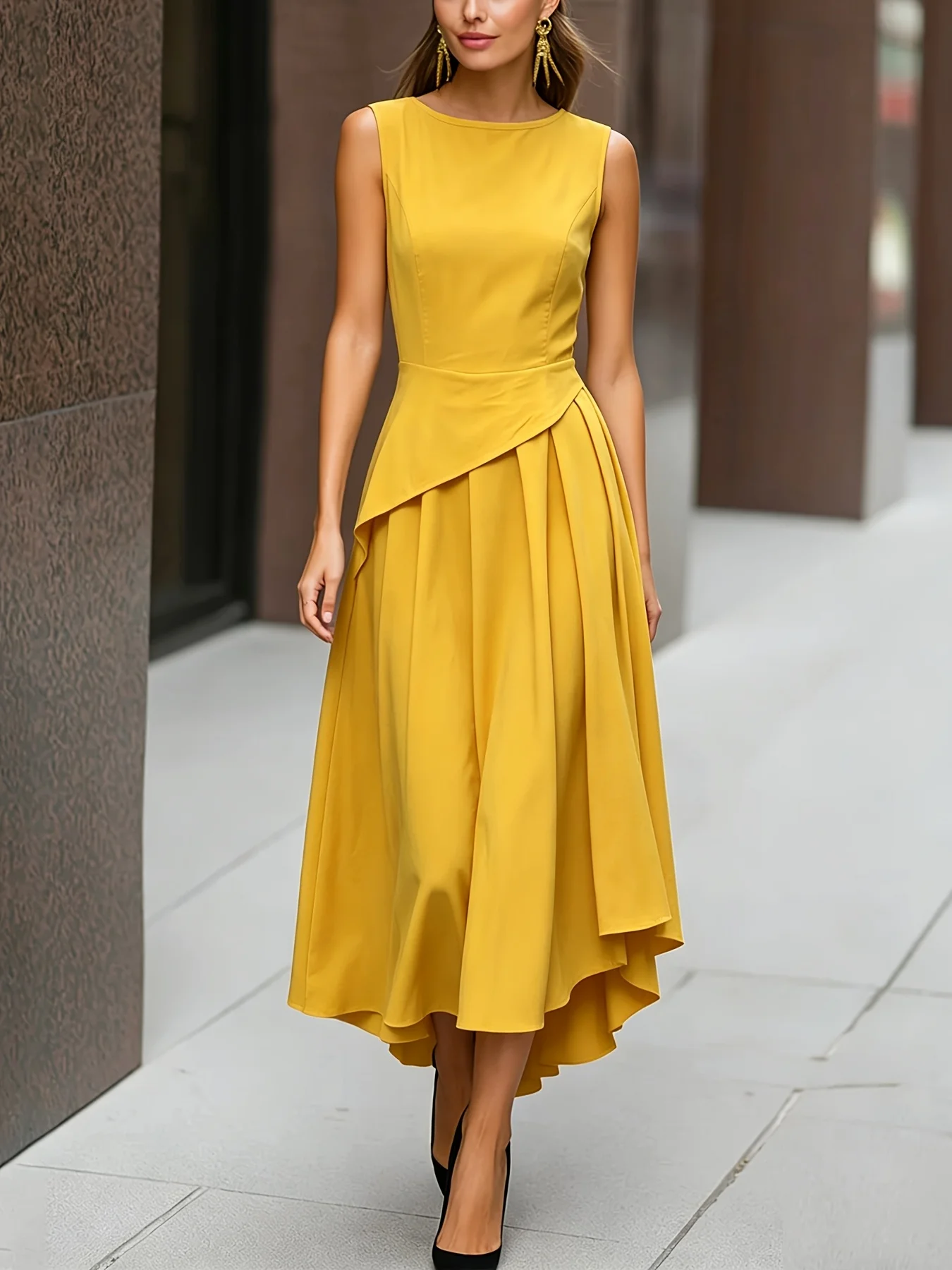 Midnight Grace Midi Dress - Image 7