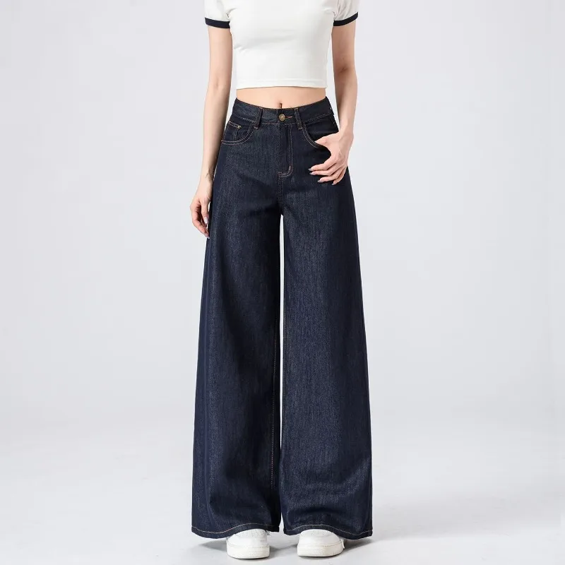 Noir Flow Wide-Leg Jeans - Image 8