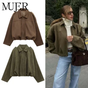 Olive Luxe Suede Jacket