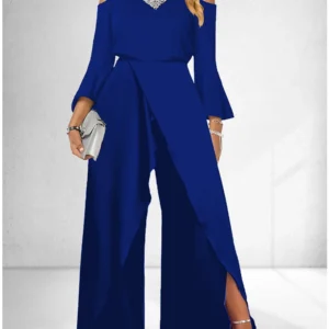Royal Sapphire Elegance Jumpsuit