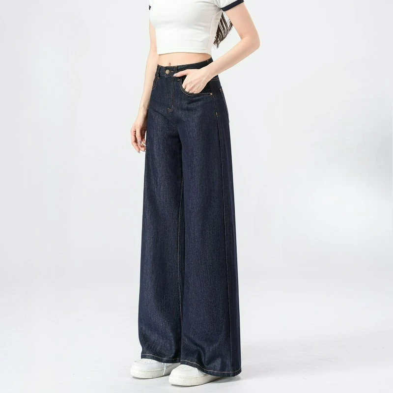 Noir Flow Wide-Leg Jeans - Image 2