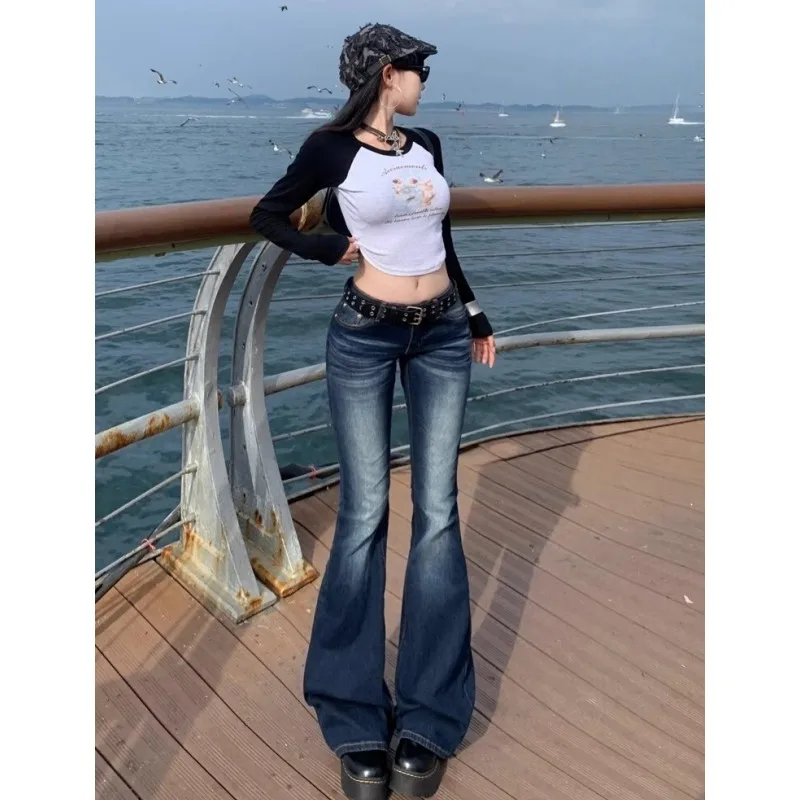 Retro Flare High-Waist Jeans