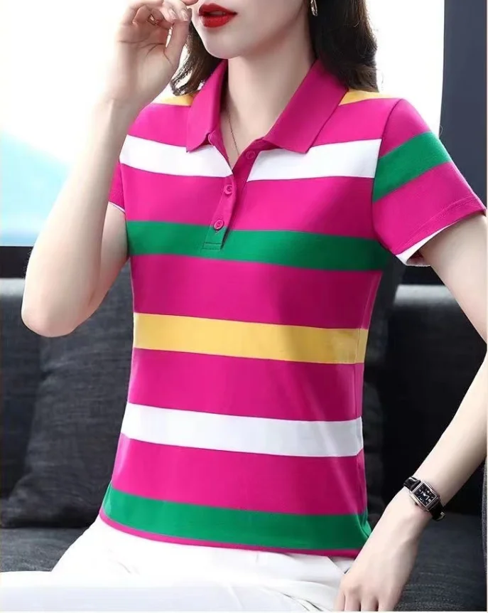 Sunset Stripe Polo - Image 3
