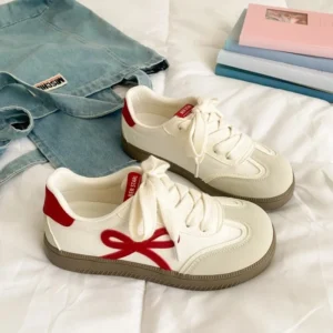 Scarlet Bow Sneakers