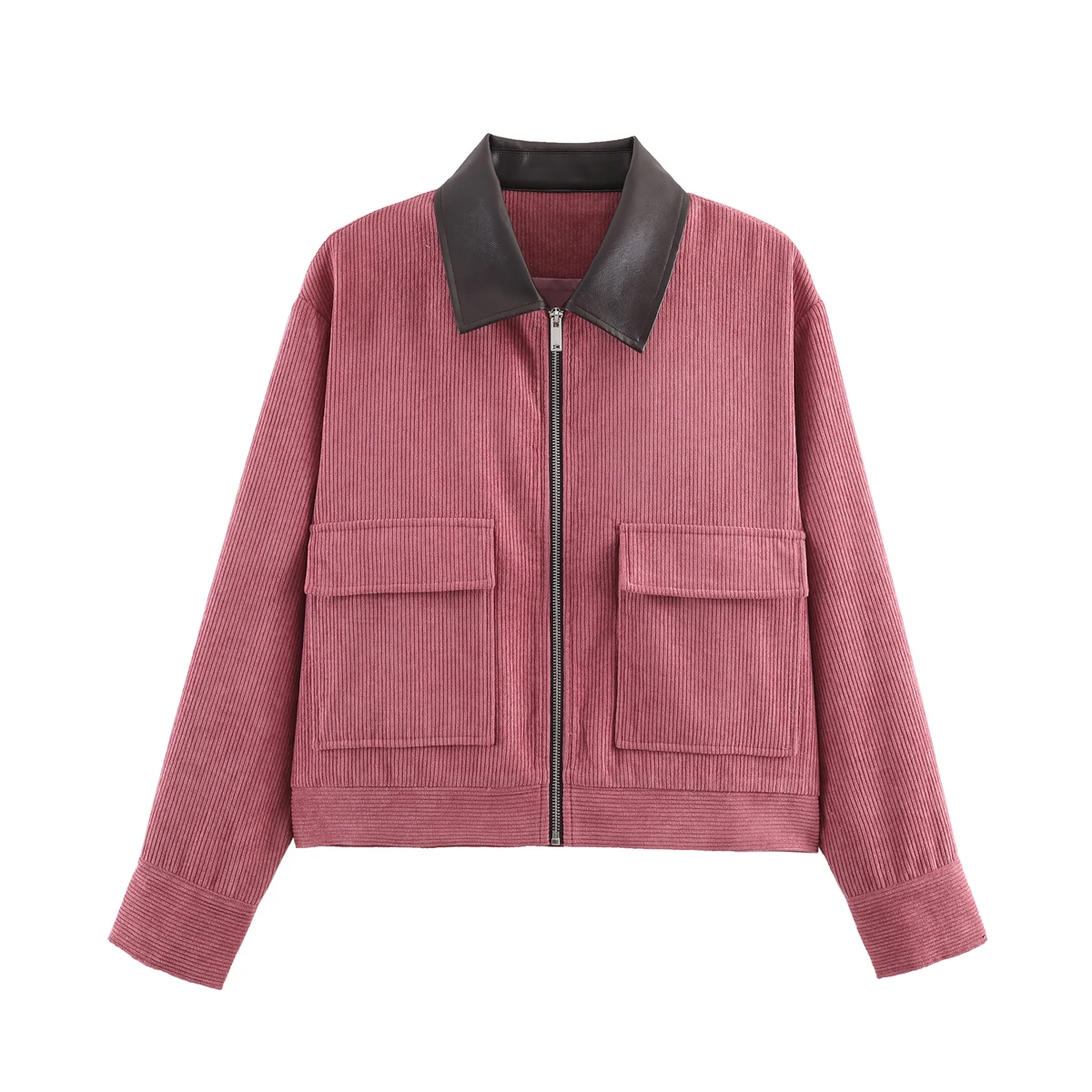 Rosé Cord Utility Jacket - Image 12