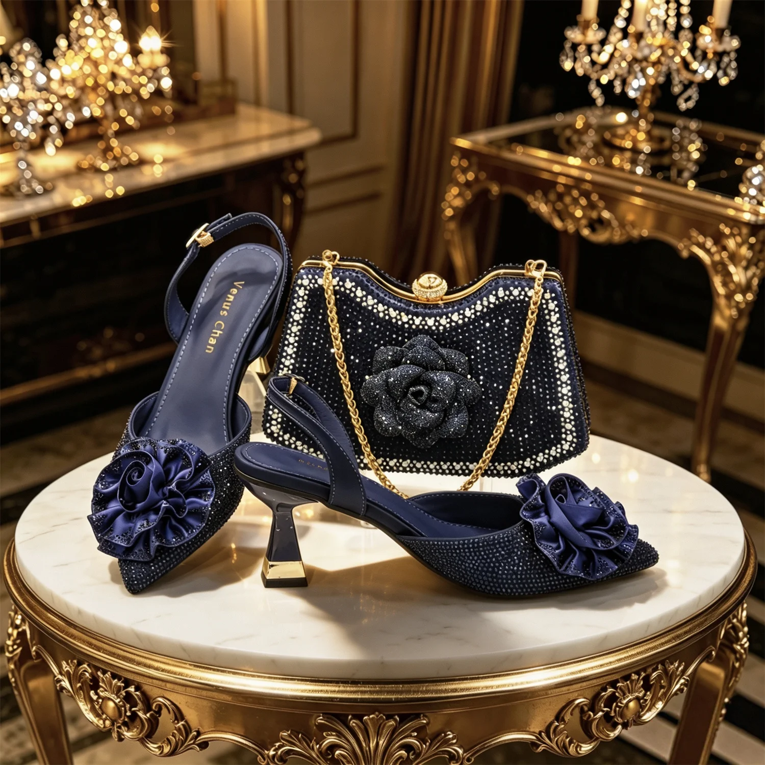 Emerald Royale Handbag & Heel Set - Image 9