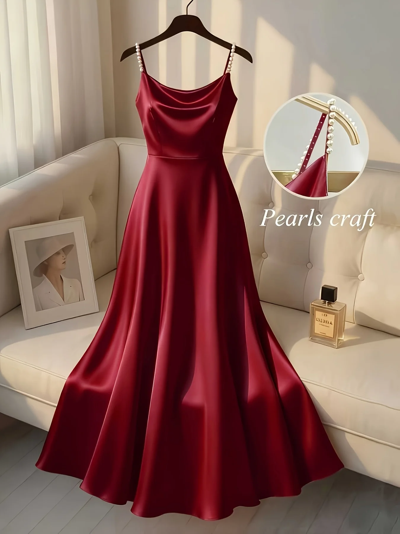 Emerald Pearl Elegance Gown - Image 5