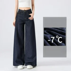 Noir Flow Wide-Leg Jeans
