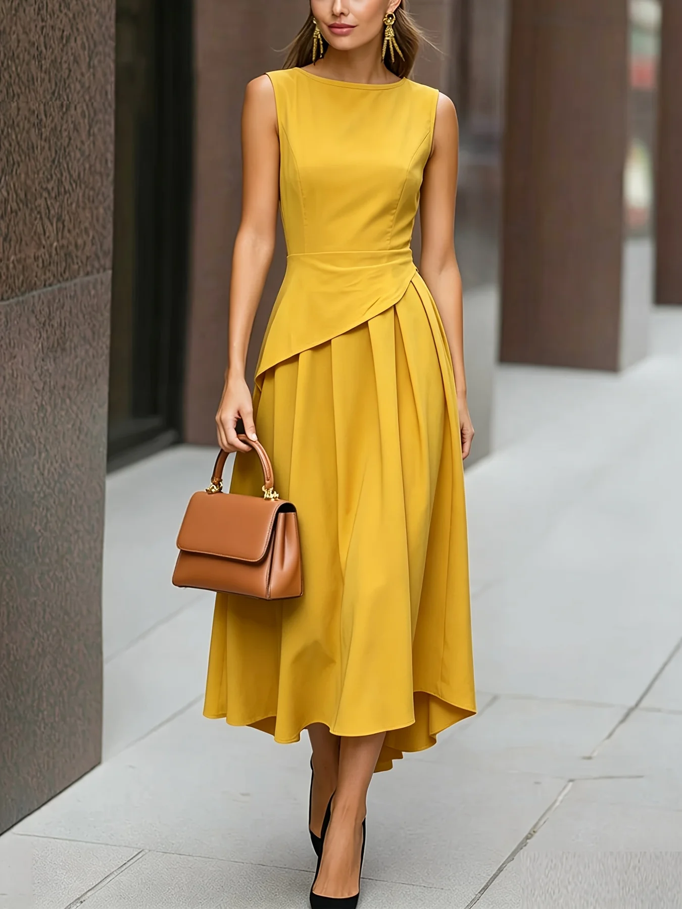 Midnight Grace Midi Dress - Image 5