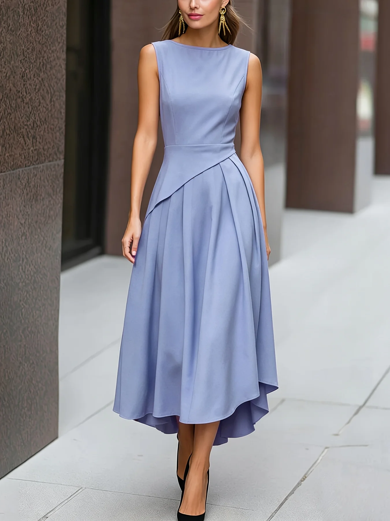 Midnight Grace Midi Dress - Image 2
