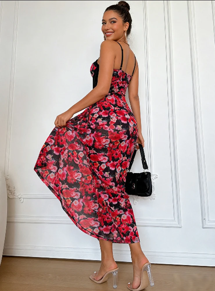 Midnight Blossom Maxi Dress - Image 2