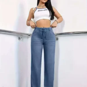 Skyline Wide-Leg Denim Pants