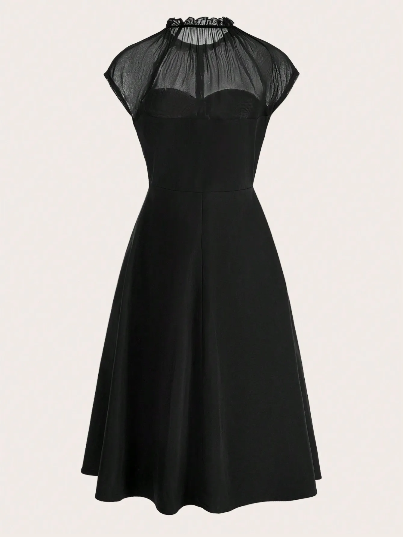 Evelyn Sheer Elegance Dress - Image 4