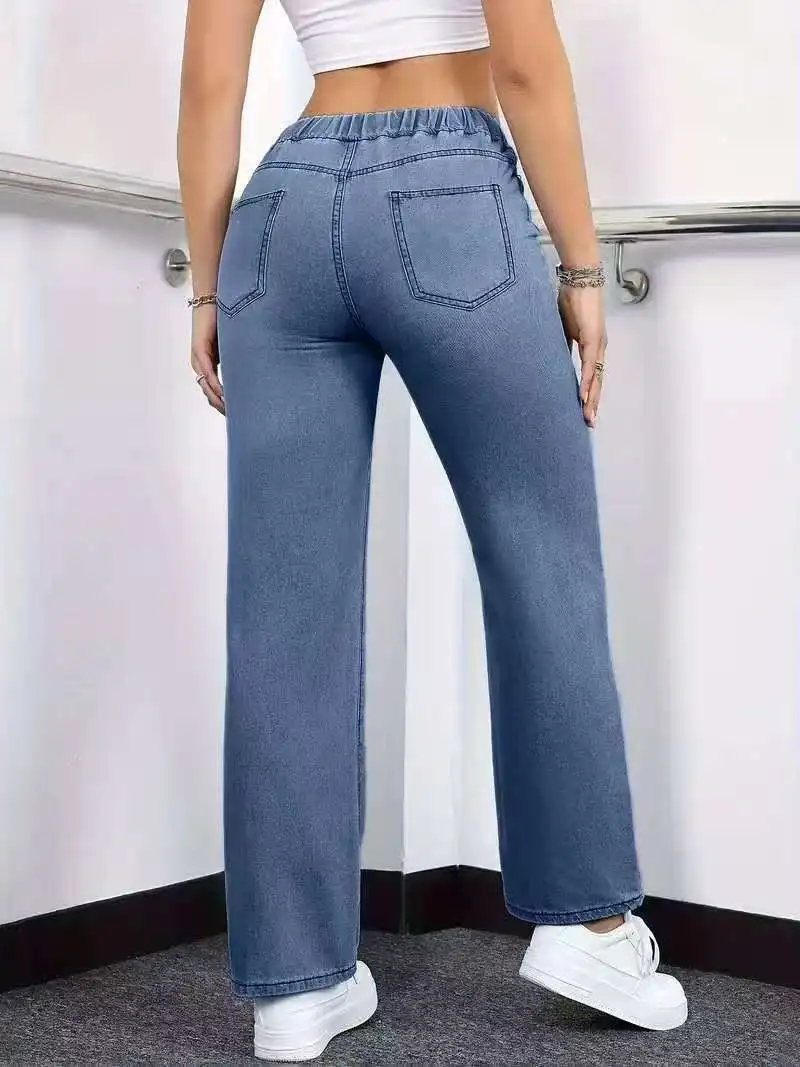 Skyline Wide-Leg Denim Pants - Image 2