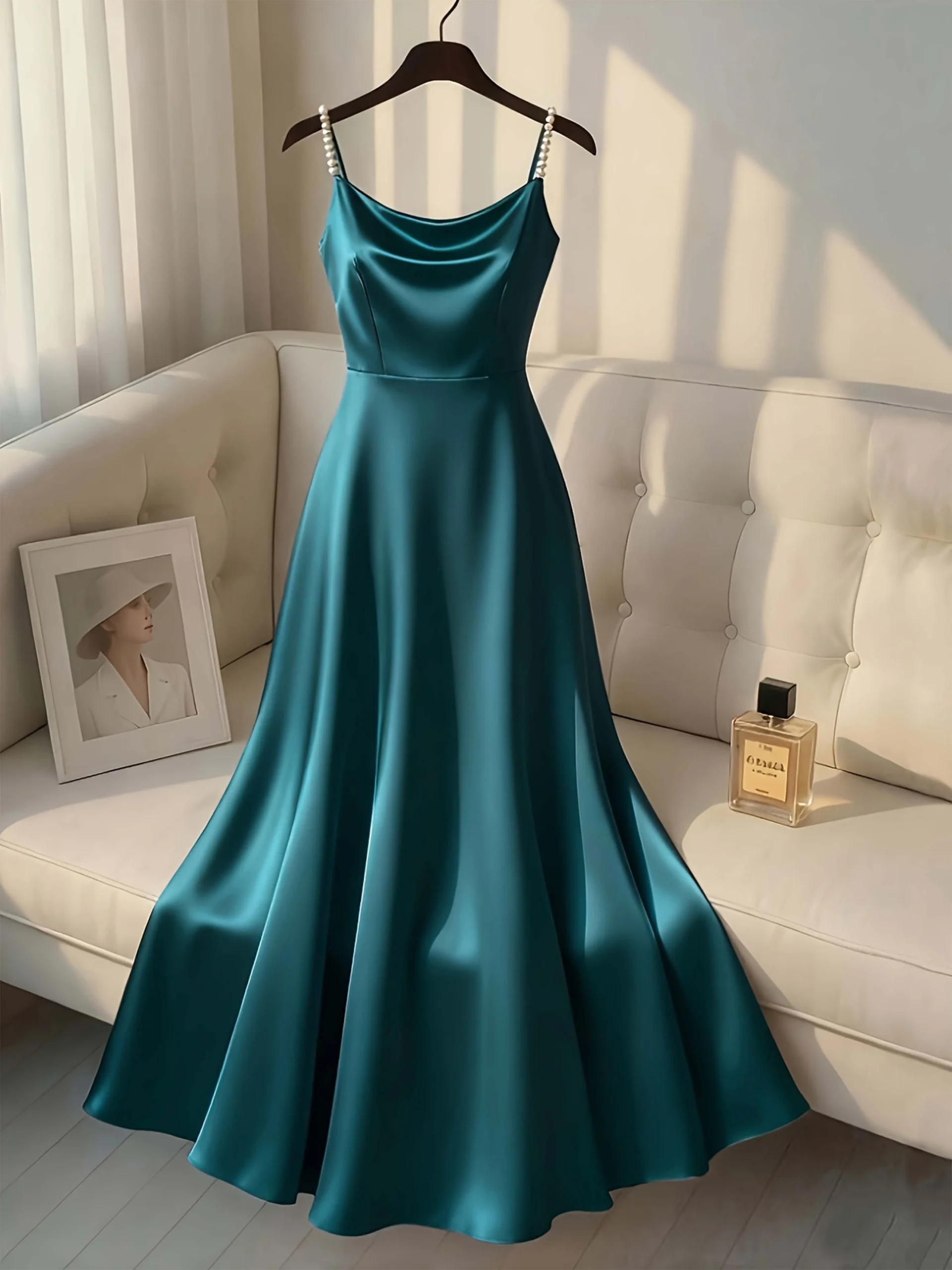 Emerald Pearl Elegance Gown - Image 6