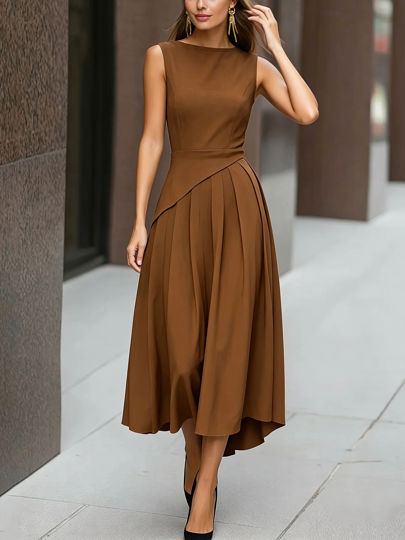 Midnight Grace Midi Dress - Image 4