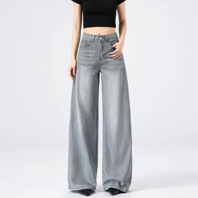 Noir Flow Wide-Leg Jeans - Image 9