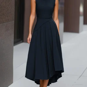 Midnight Grace Midi Dress