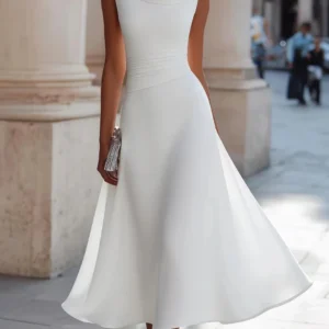 Ivory Grace Midi Dress